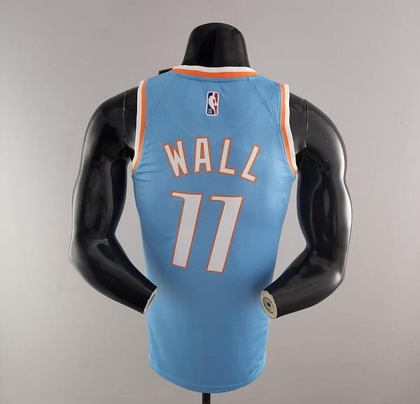 2022 WALL#11 Los Angeles Clippers City Edition NBA Jersey Blue - Image 4