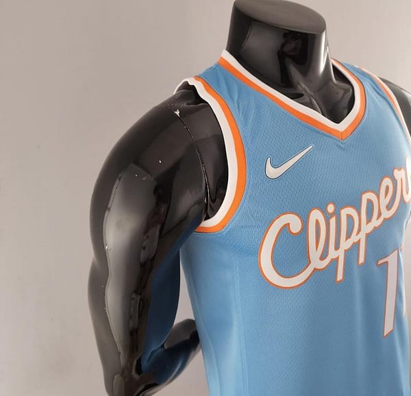 2022 WALL#11 Los Angeles Clippers City Edition NBA Jersey Blue - Image 6
