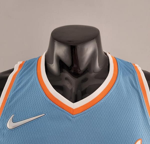 2022 WALL#11 Los Angeles Clippers City Edition NBA Jersey Blue - Image 8