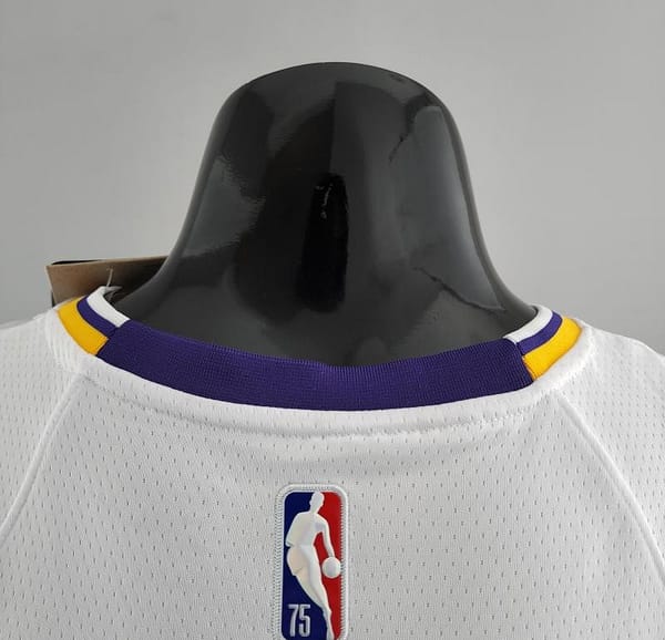 75th Anniversary TOSCANO #95 Los Angeles Lakers White NBA Jersey - Image 2