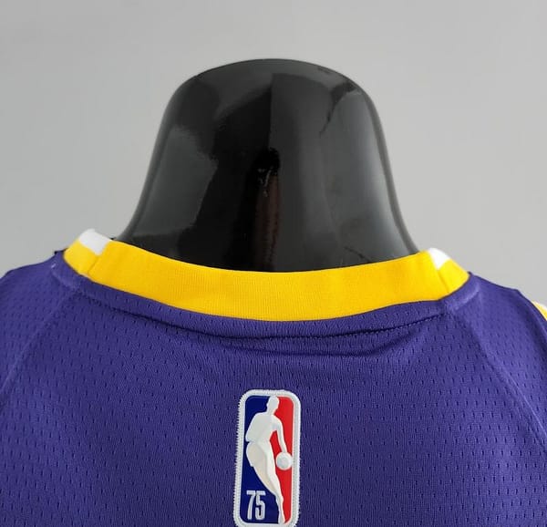75th Anniversary TOSCANO #95 Los Angeles Lakers Jordan Purple NBA Jersey - Image 2