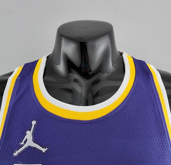 75th Anniversary TOSCANO #95 Los Angeles Lakers Jordan Purple NBA Jersey - Image 9