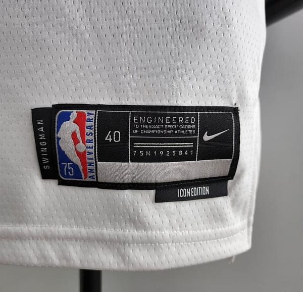75th Anniversary IRVING #2 Los Angeles Lakers White NBA Jersey - Image 2