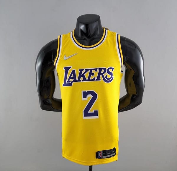 75th Anniversary IRVING #2 Los Angeles Lakers Yellow NBA Jersey