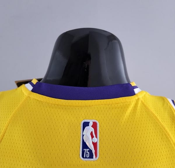 75th Anniversary IRVING #2 Los Angeles Lakers Yellow NBA Jersey - Image 2