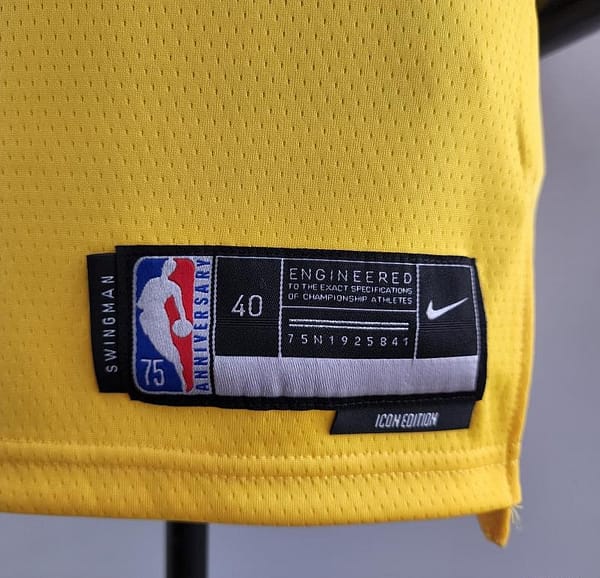 75th Anniversary IRVING #2 Los Angeles Lakers Yellow NBA Jersey - Image 5