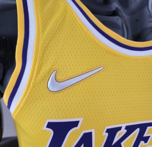 75th Anniversary IRVING #2 Los Angeles Lakers Yellow NBA Jersey - Image 7