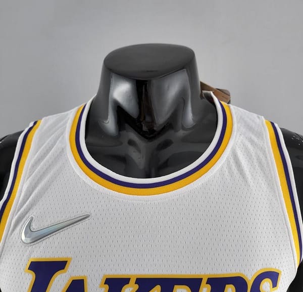 75th Anniversary IRVING #11 Los Angeles Lakers White NBA Jersey - Image 5