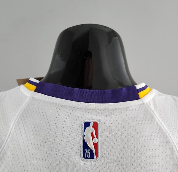 75th Anniversary IRVING #11 Los Angeles Lakers White NBA Jersey - Image 8