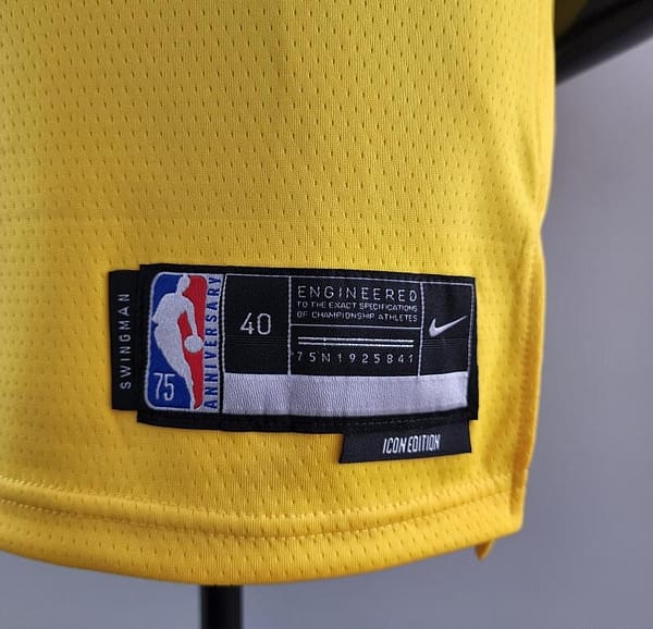 75th Anniversary IRVING #11 Los Angeles Lakers Yellow NBA Jersey - Image 5