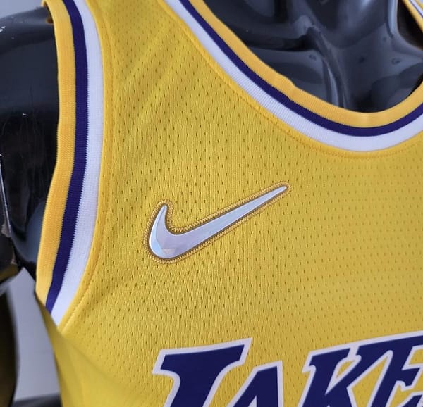 75th Anniversary IRVING #11 Los Angeles Lakers Yellow NBA Jersey - Image 7
