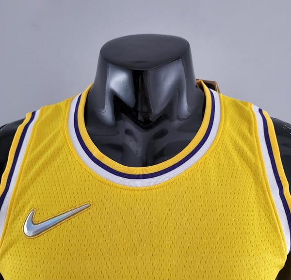 75th Anniversary IRVING #11 Los Angeles Lakers Yellow NBA Jersey - Image 8