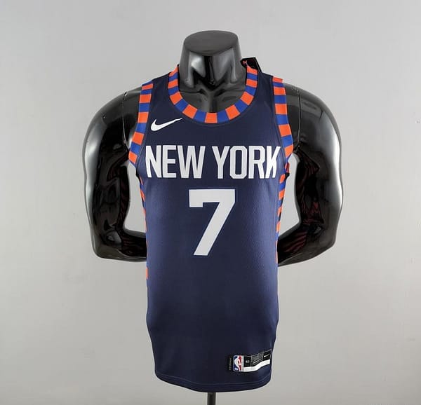 New York Knicks ANTHONY #7 Striped NBA Jersey