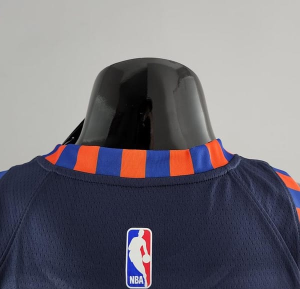 New York Knicks ANTHONY #7 Striped NBA Jersey - Image 2