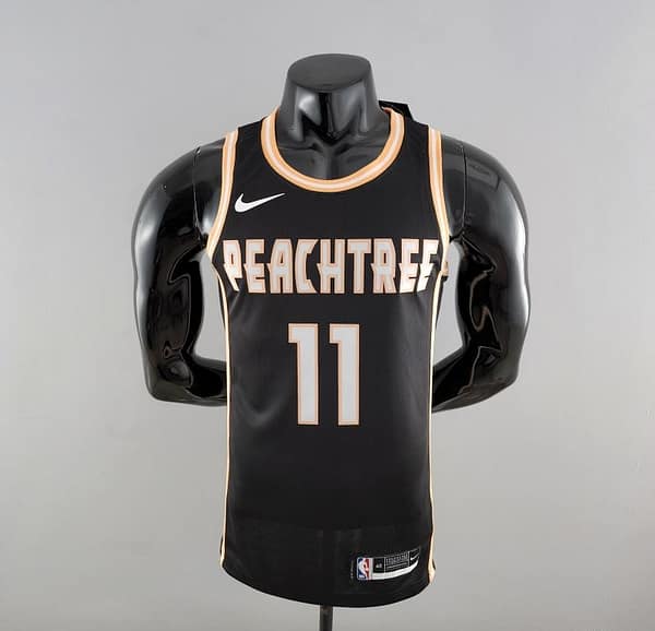 Atlanta Hawks Young #11 Limited Black NBA Jersey