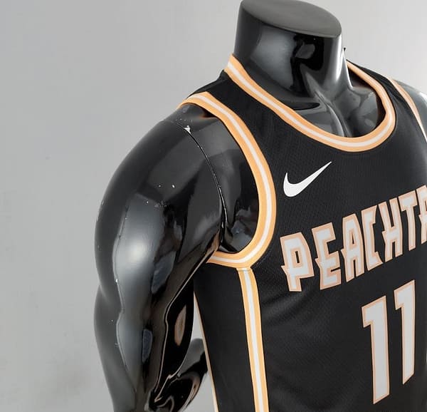 Atlanta Hawks Young #11 Limited Black NBA Jersey - Image 4
