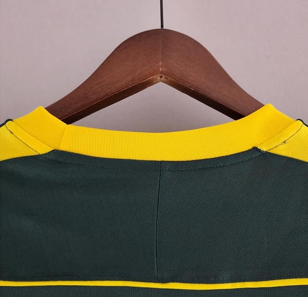 Retro Goalkeeper Brazil 1998 Dark Green Jersey - Image 3