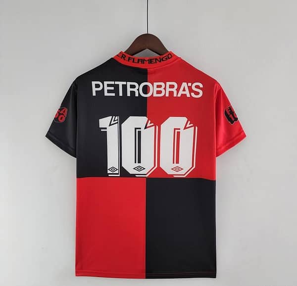 Retro 1994 Flamengo 100th Anniversary Edition Home Soccer Jersey - Image 2