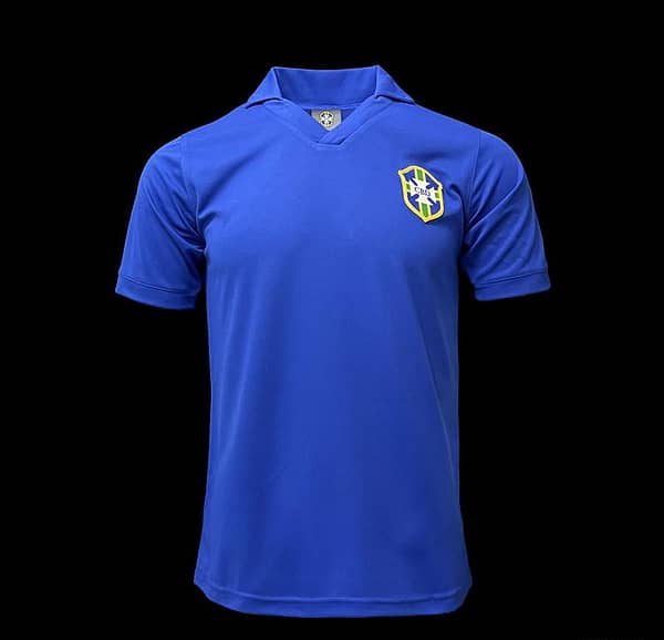 Retro 1957 Brazil Away Soccer Jersey