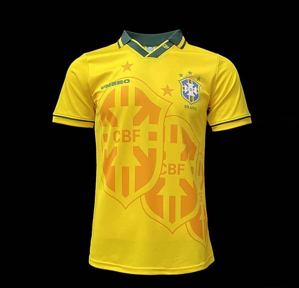 Retro 1994 Brazil Home Soccer Jersey