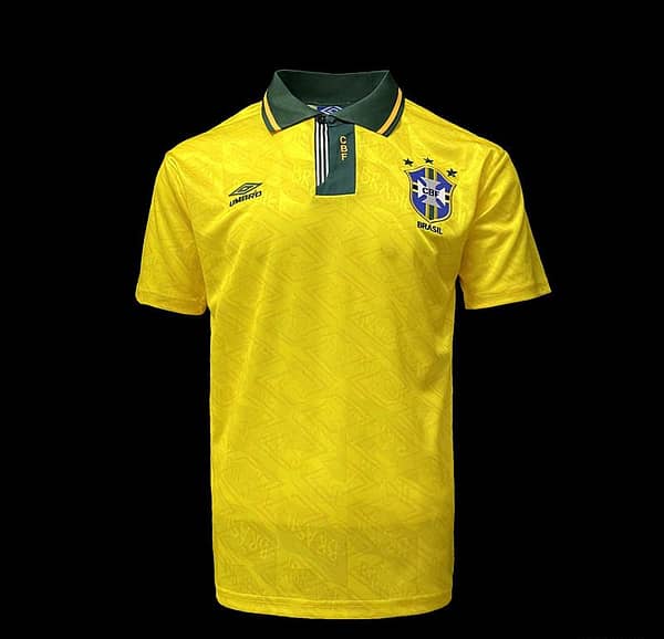 Retro 91/93 Brazil Home Soccer Jersey