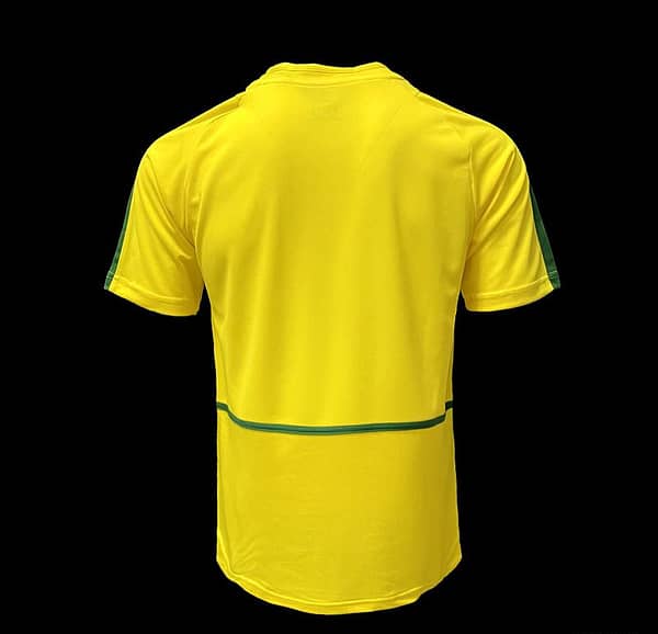 Retro 2002 Brazil Home Soccer Jersey - Image 2