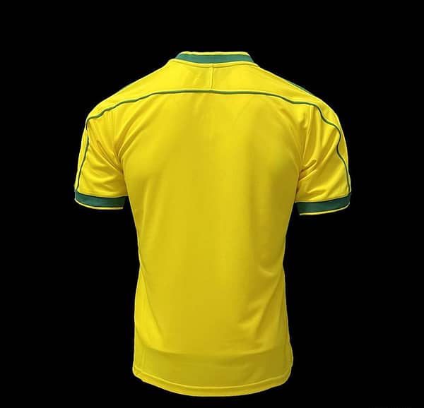 Retro 1998 Brazil Home Soccer Jersey - Image 2