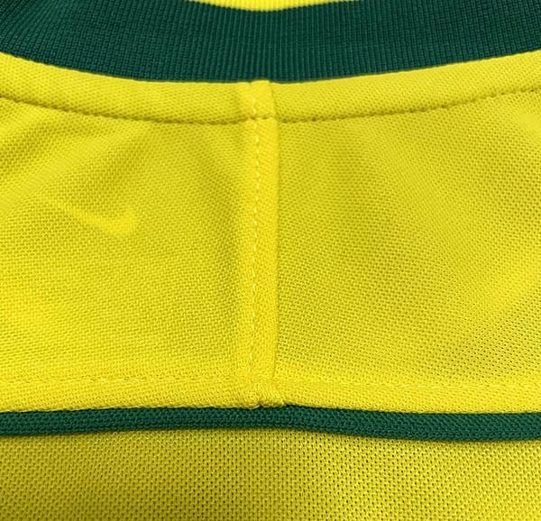 Retro 1998 Brazil Home Soccer Jersey - Image 3