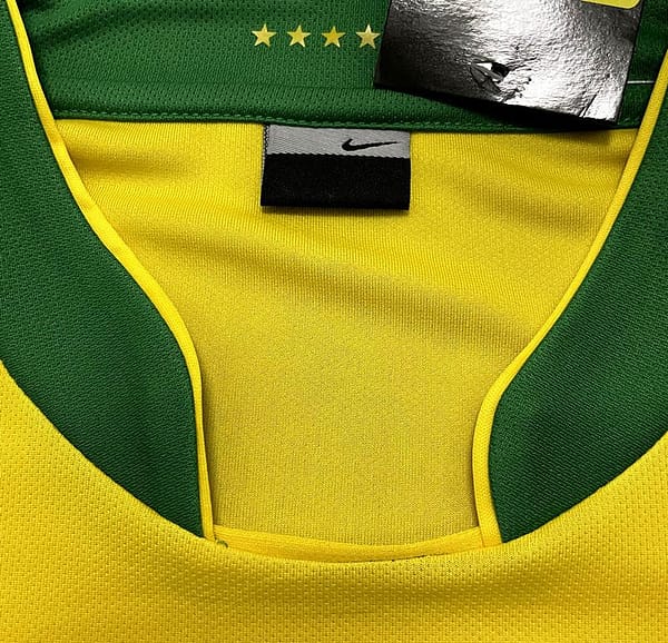 Retro 2006 Brazil Home Soccer Jersey - Image 9