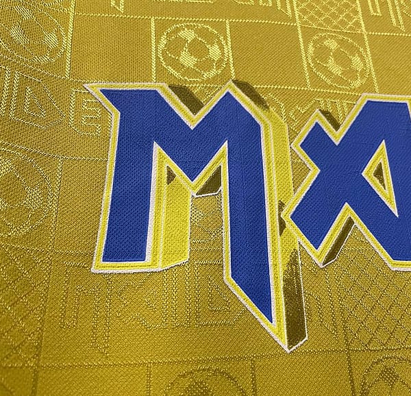 Retro 2008 West Ham Iron Maiden Yellow Jersey - Image 3