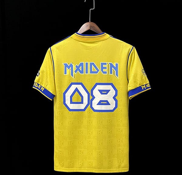 Retro 2008 West Ham Iron Maiden Yellow Jersey - Image 5