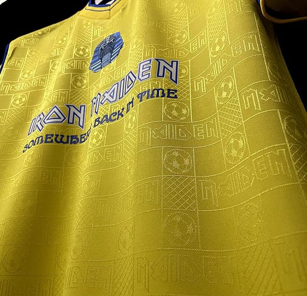 Retro 2008 West Ham Iron Maiden Yellow Jersey - Image 7