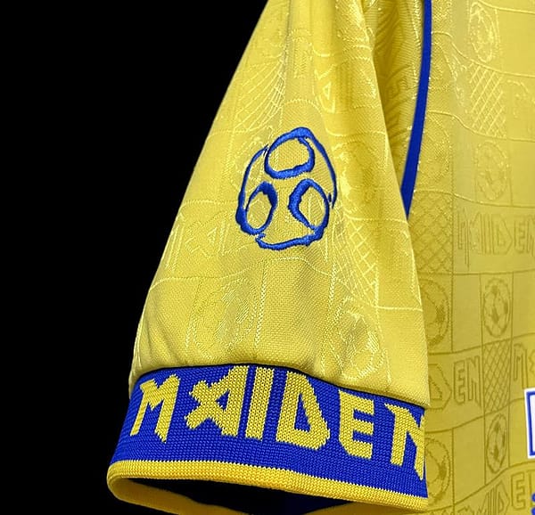 Retro 2008 West Ham Iron Maiden Yellow Jersey - Image 9