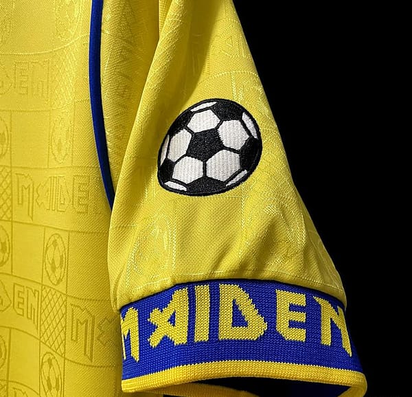 Retro 2008 West Ham Iron Maiden Yellow Jersey - Image 10