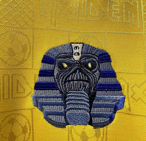 Retro 2008 West Ham Iron Maiden Yellow Jersey - Image 13
