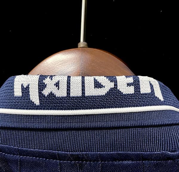 Retro 1999 West Ham Iron Maiden Home Soccer Jersey - Image 5