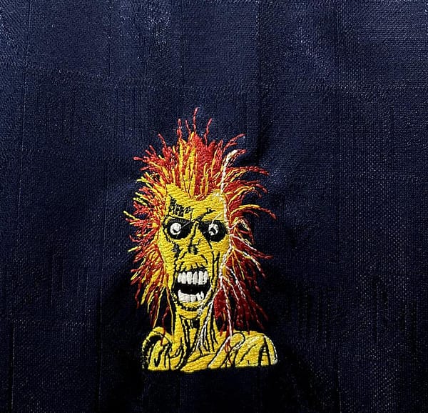 Retro 1999 West Ham Iron Maiden Home Soccer Jersey - Image 8