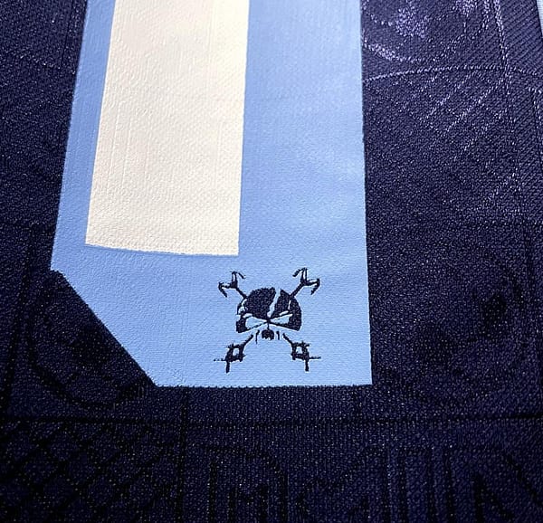 Retro 2011 West Ham Iron Maiden Home Soccer Jersey - Image 2