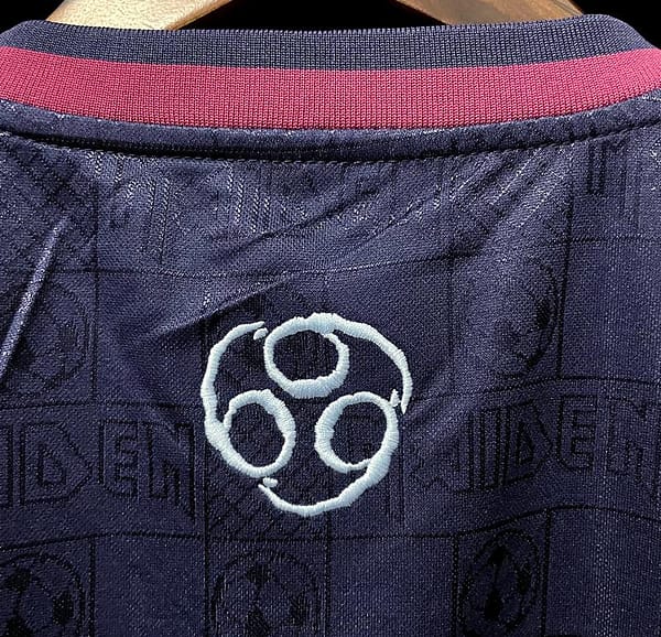 Retro 2011 West Ham Iron Maiden Home Soccer Jersey - Image 5