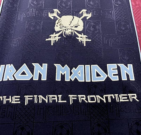 Retro 2011 West Ham Iron Maiden Home Soccer Jersey - Image 8