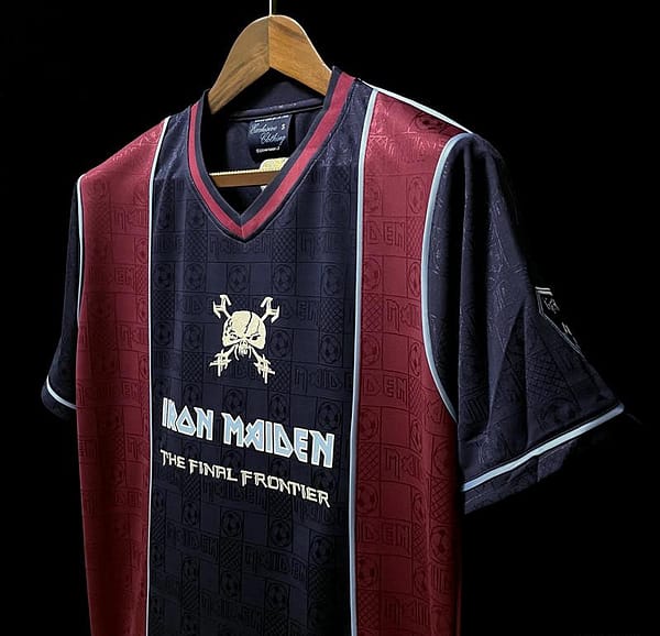 Retro 2011 West Ham Iron Maiden Home Soccer Jersey - Image 10