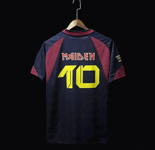 Retro 2010 West Ham Iron Maiden Home Soccer Jersey - Image 2