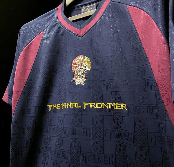 Retro 2010 West Ham Iron Maiden Home Soccer Jersey - Image 4
