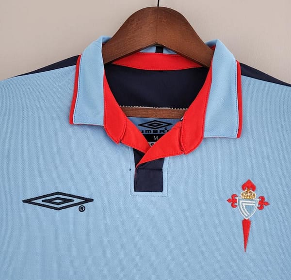 Retro 02/04 Celta Home Soccer Jersey - Image 9