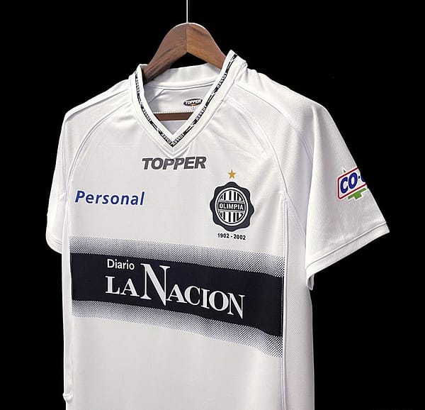 Retro 02 03 Olimpia Home Soccer Jersey - Image 7