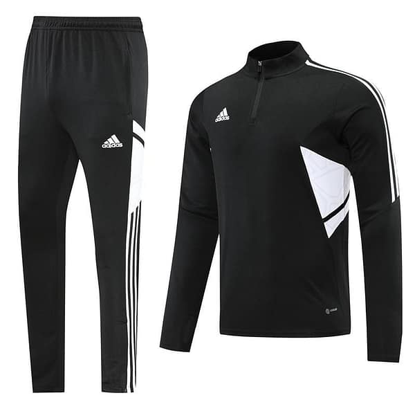 22./23 Adidas Black Half Zipper Tracksuit