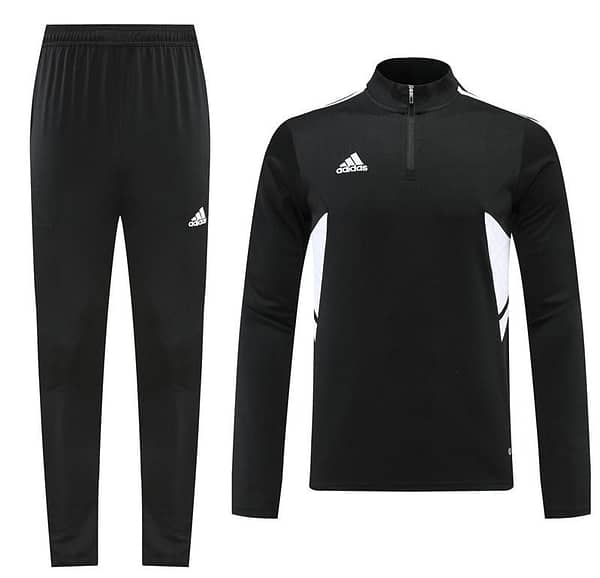 22./23 Adidas Black Half Zipper Tracksuit - Image 20