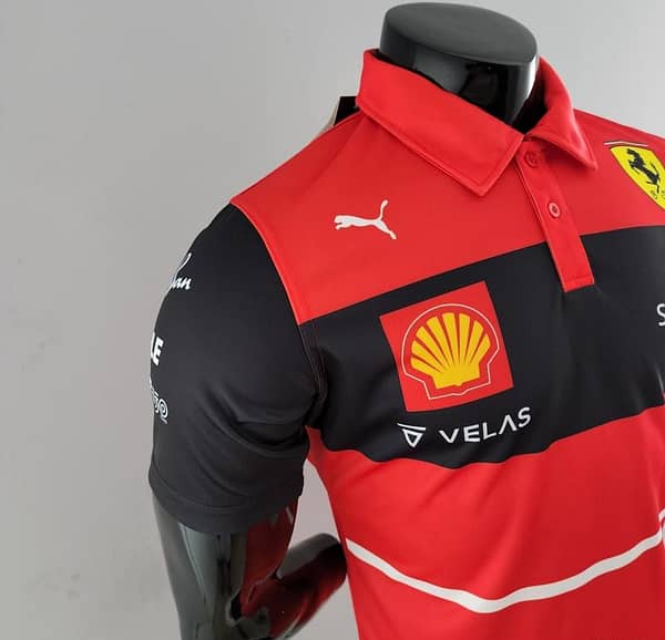 2022 F1 Ferrari Red Polos  #0005 - Image 5