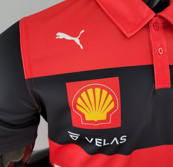 2022 F1 Ferrari Red Polos  #0005 - Image 6