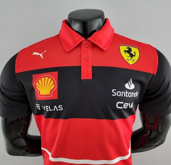 2022 F1 Ferrari Red Polos  #0005 - Image 8